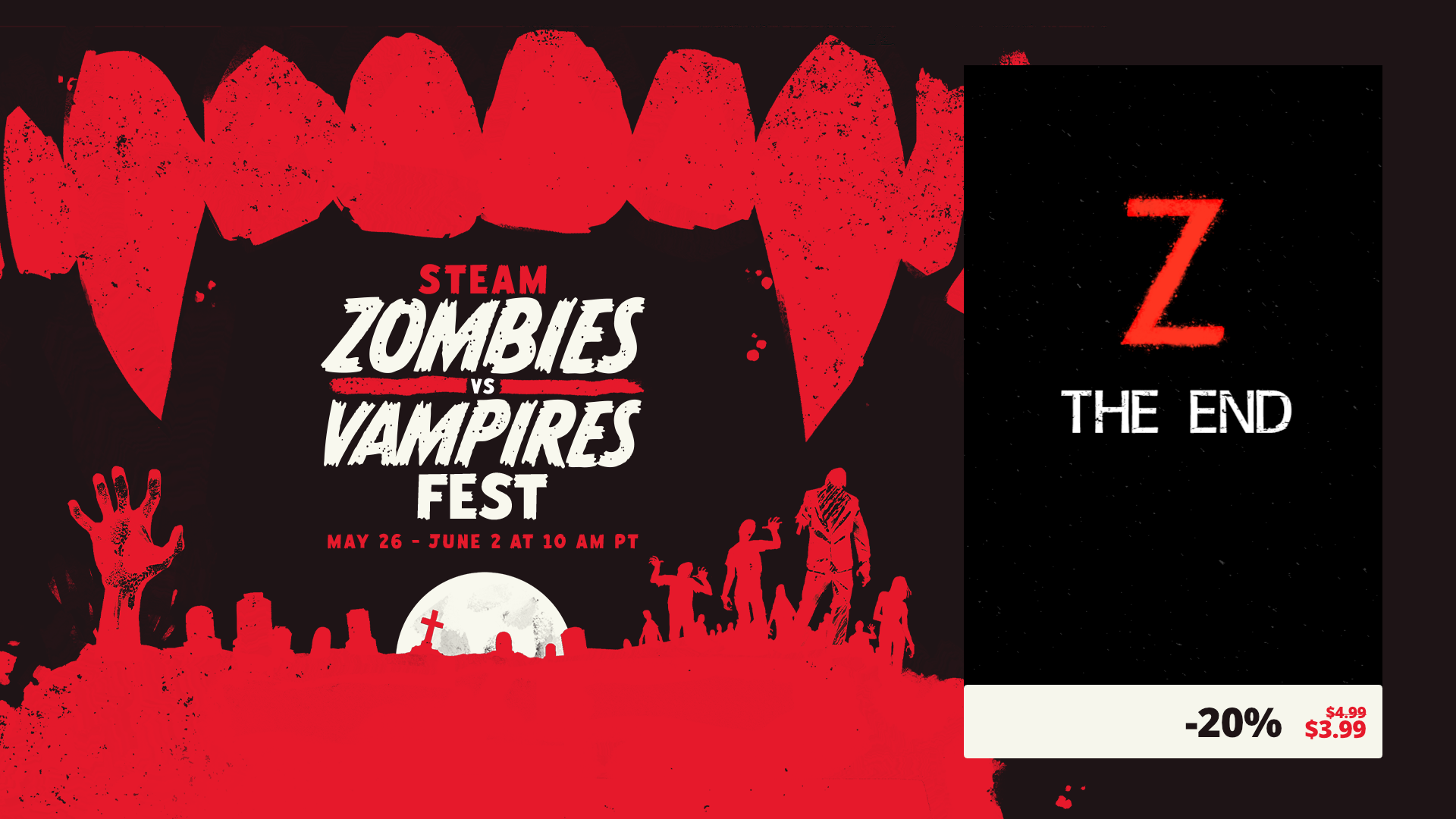 New Site & Zombies vs. Vampires Fest Sale